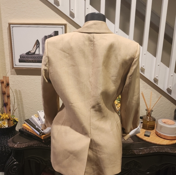 Zara gold oversized blazer size L NEW - Picture 5 of 5